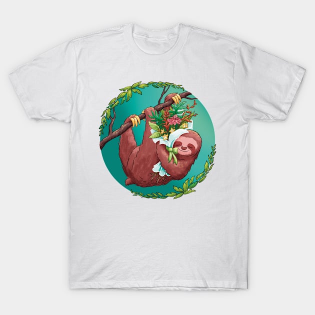 Love the Rainforest Sloth T-Shirt by Bee and Clover Designs